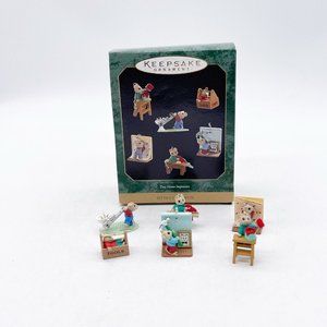 Hallmark Tiny Home Improvers Ornament Keepsake 6 Mini Christmas Mice 1997 READ